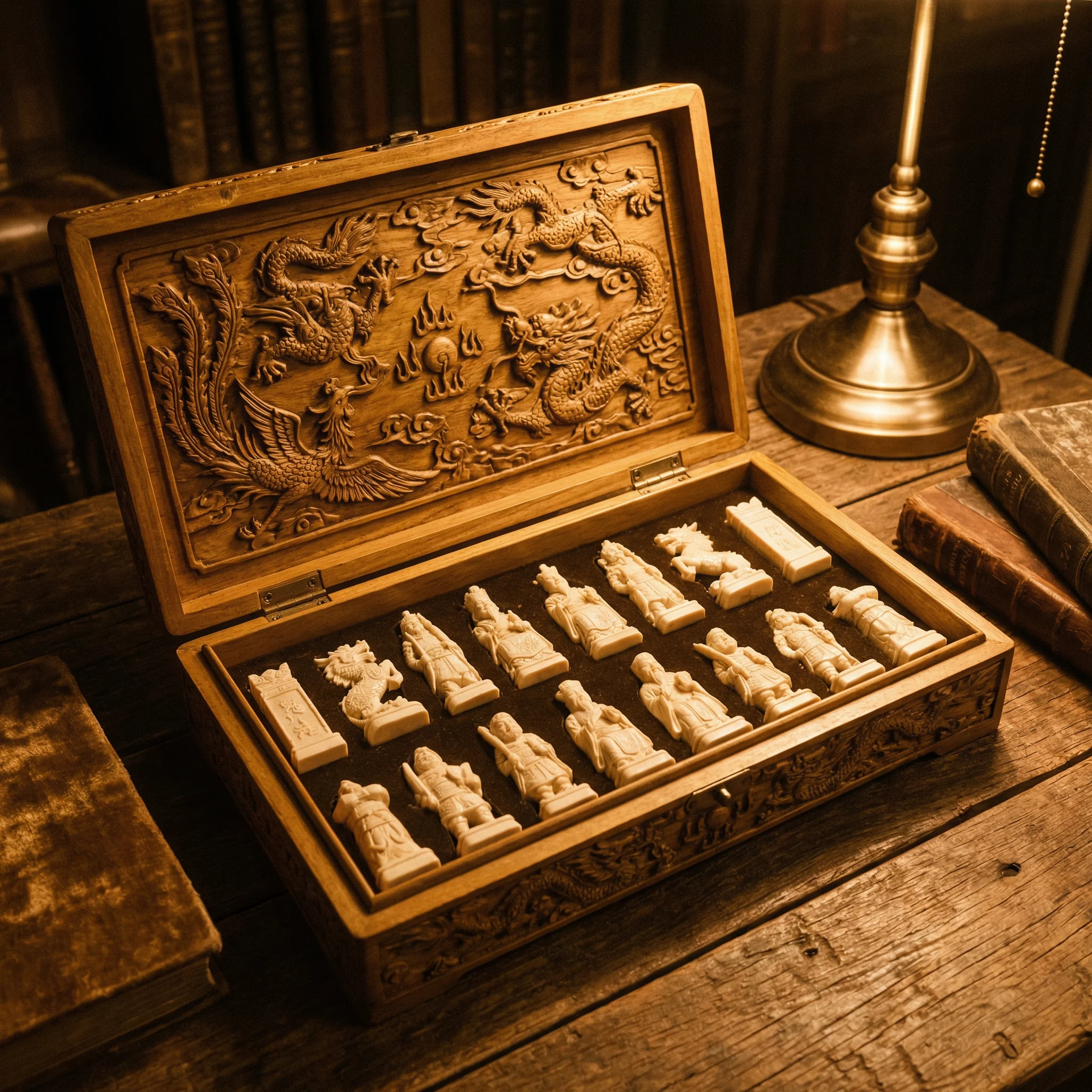 象牙棋子套装 - 慕星棋牌 珍宝典藏